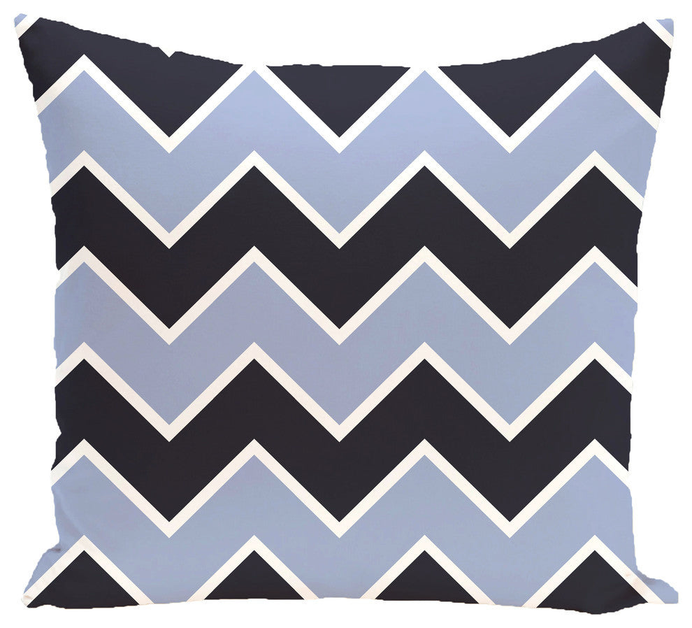 Inside The Lines Chevron Geometric Print Pillow, Peri, 26"x26"