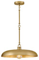 Hinkley Sadie Large Dome Pendant, Lacquered Brass