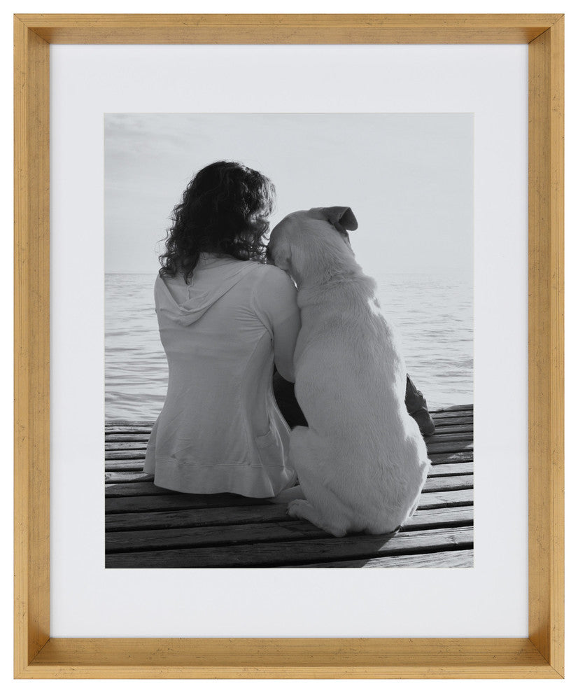 Calter Photo Frame Set, Gold 14x18 matted to 11x14