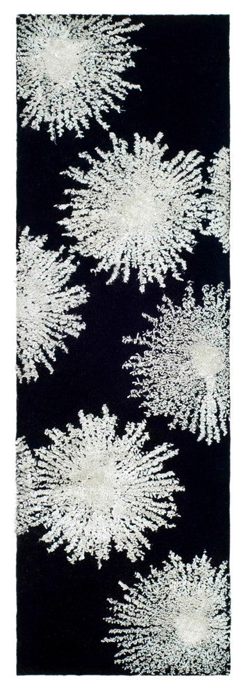 Safavieh Soho soh712d Rug, Black/White, 2'6"x8'0" Runner