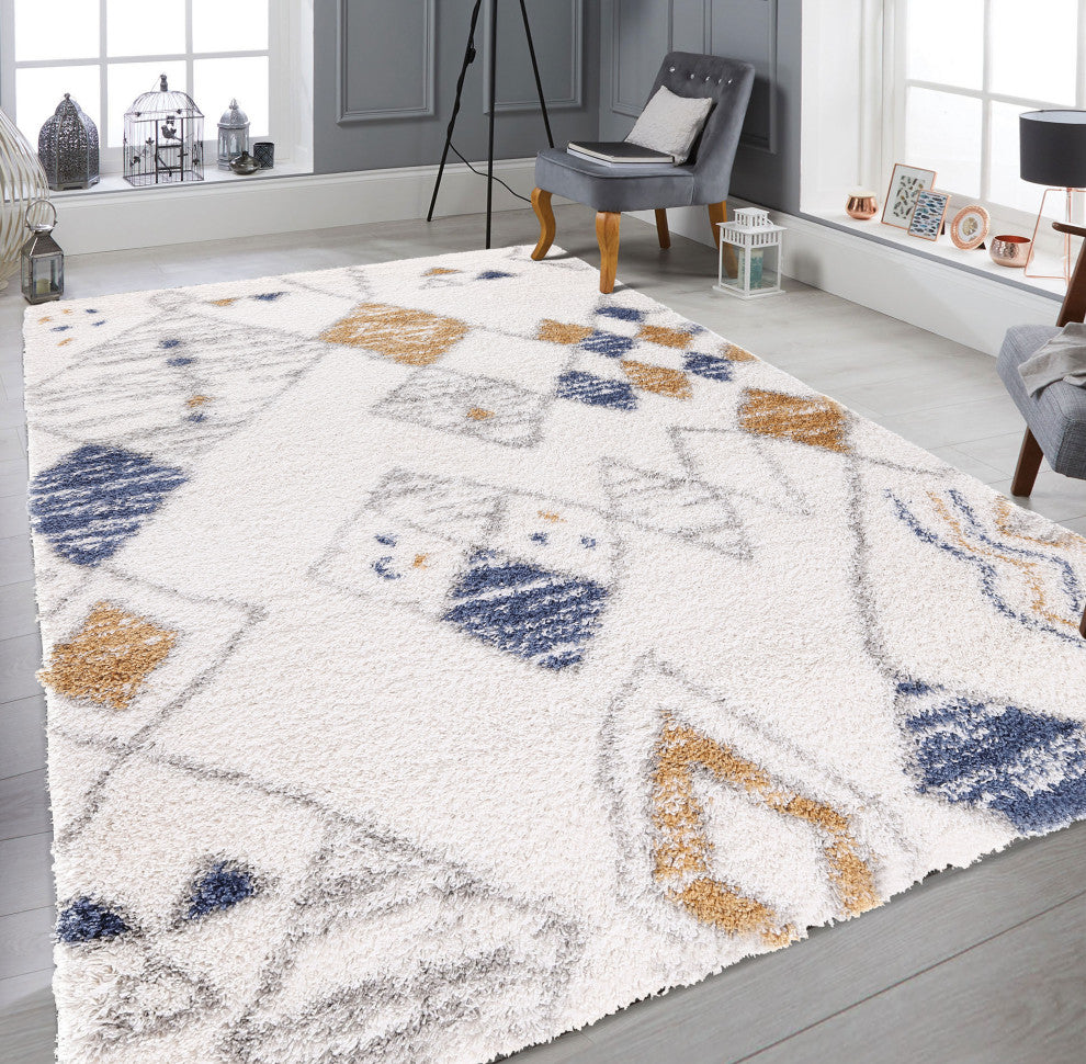 Noori Rug Shag Nolan Ivory/Gold Rug