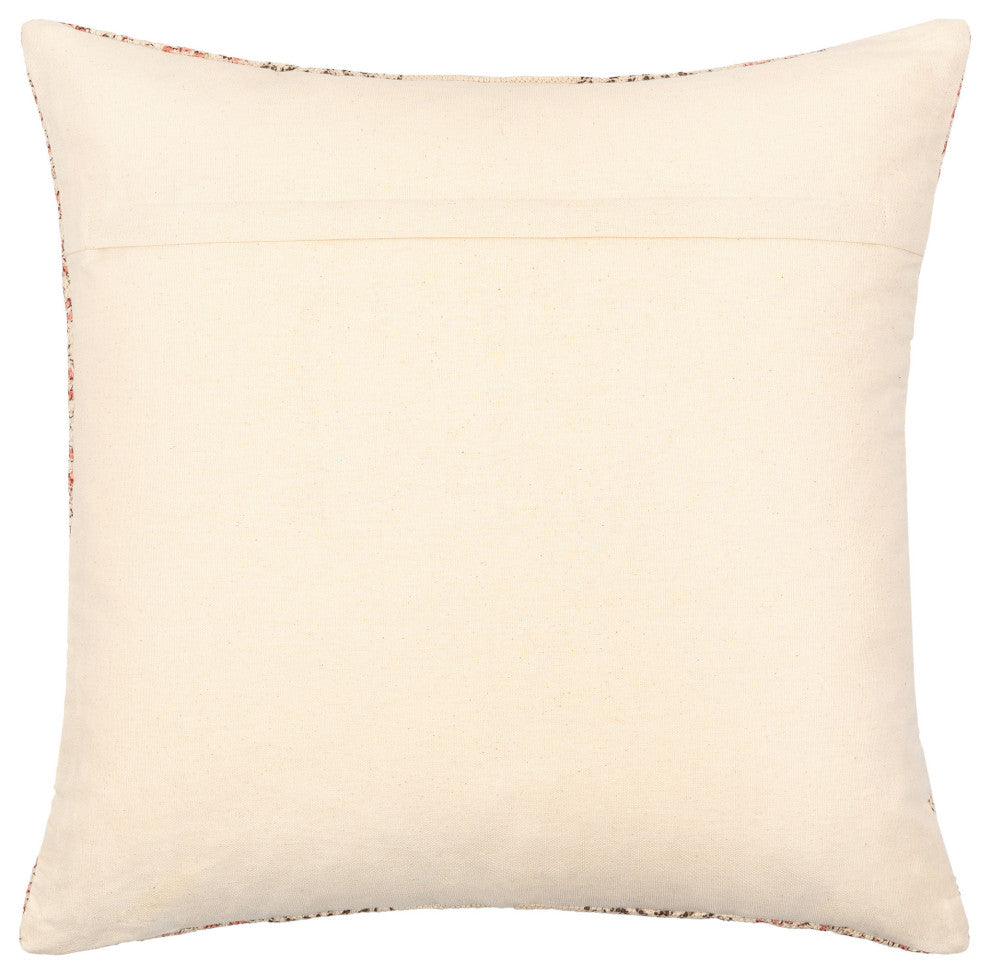Surya Prisha Light Beige Pillow Shell With Polyester Insert 18"H X 18"W