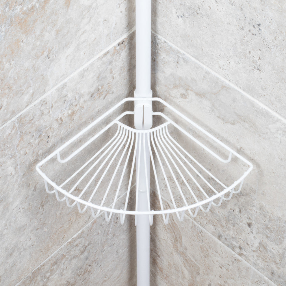Lakeview White 4 Tier Tension Pole