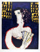Slavko Kopac "Woman With Fan" Lithograph