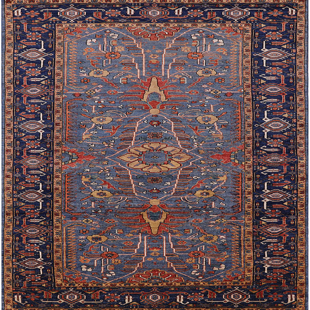 Ahgly Company Indoor Square Mid-Century Modern Area Rugs, 4' Square