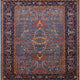 Ahgly Company Indoor Square Mid-Century Modern Area Rugs, 4' Square