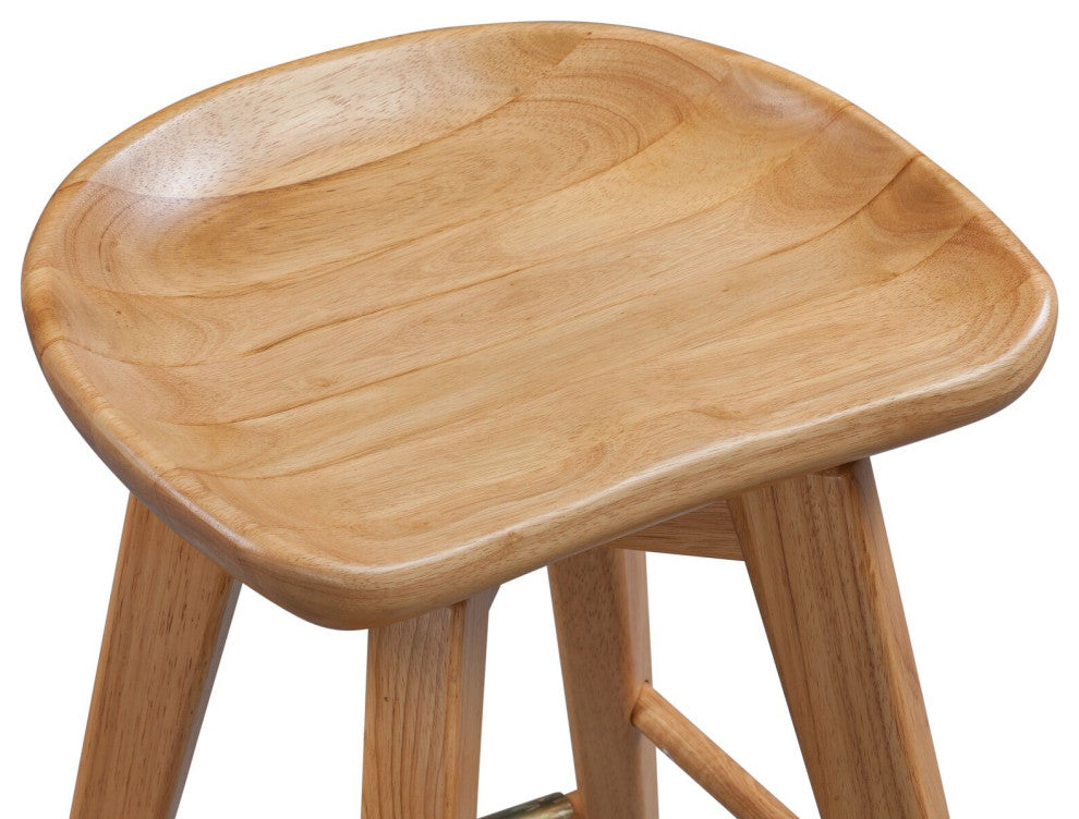 24" Bali Swivel Stool, Natural