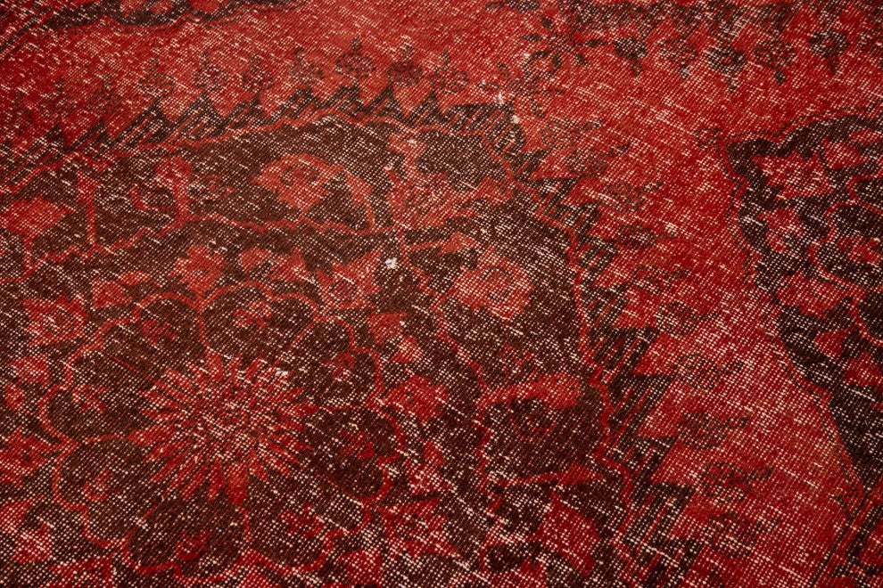 Rug N Carpet - Handwoven Turkish 4' 8" x 12' 8" Contemporary Runner Rug