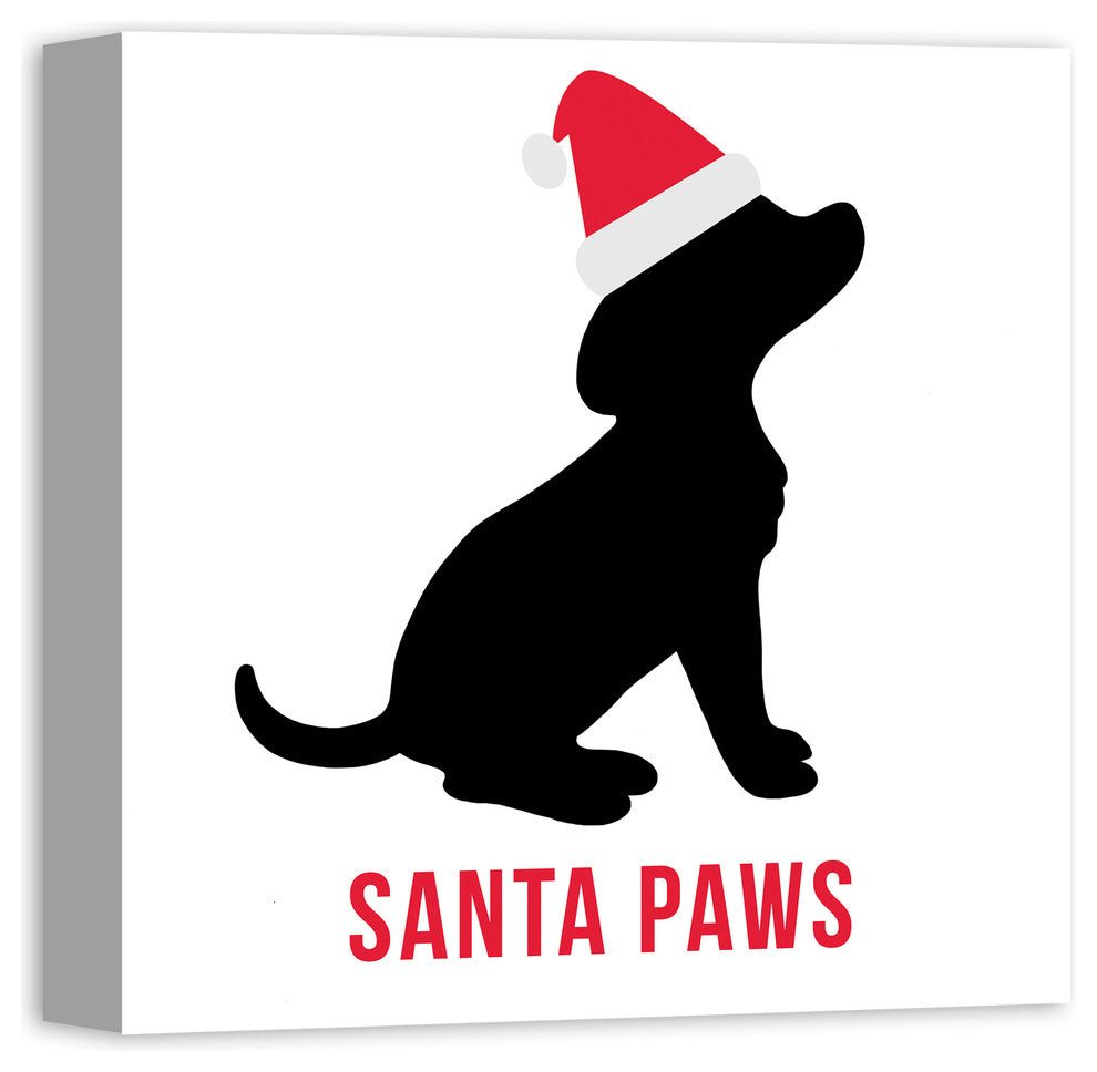 Santa Paws 16x16 Canvas Wall Art