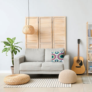 Boho Decorative Throw Pillow, Green, 20x20"