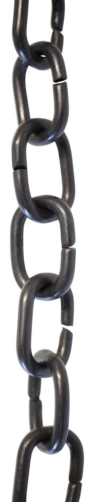 RCH Hardware Brass Round Chandelier Chain, 3', Oil Bronzed Black, U33