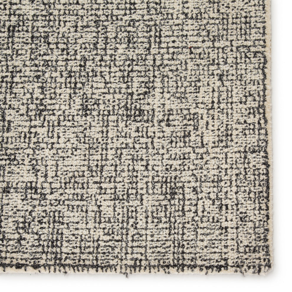 Jaipur Living Oland Handmade Solid Cream/Black Area Rug, 5'x8'