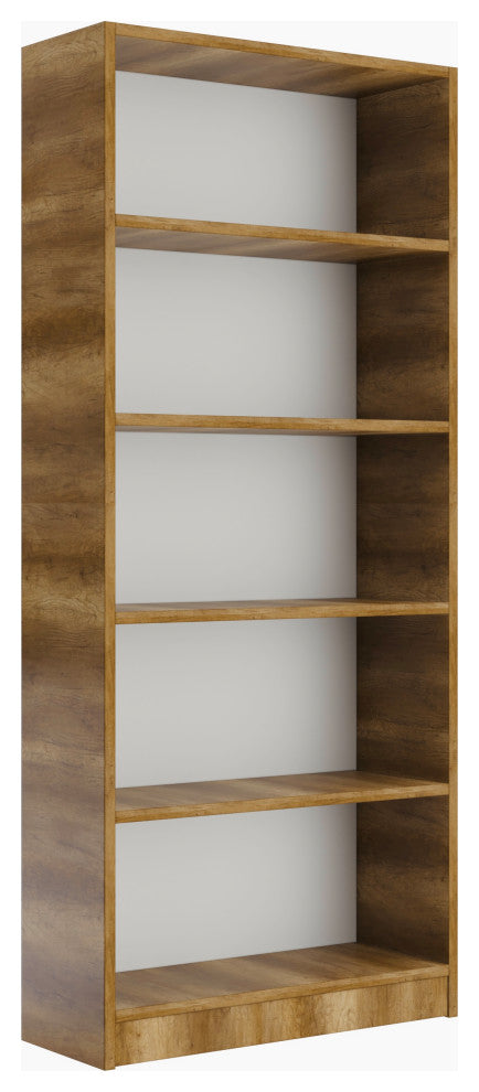 ALISTA Bookcase, Oak Country/White