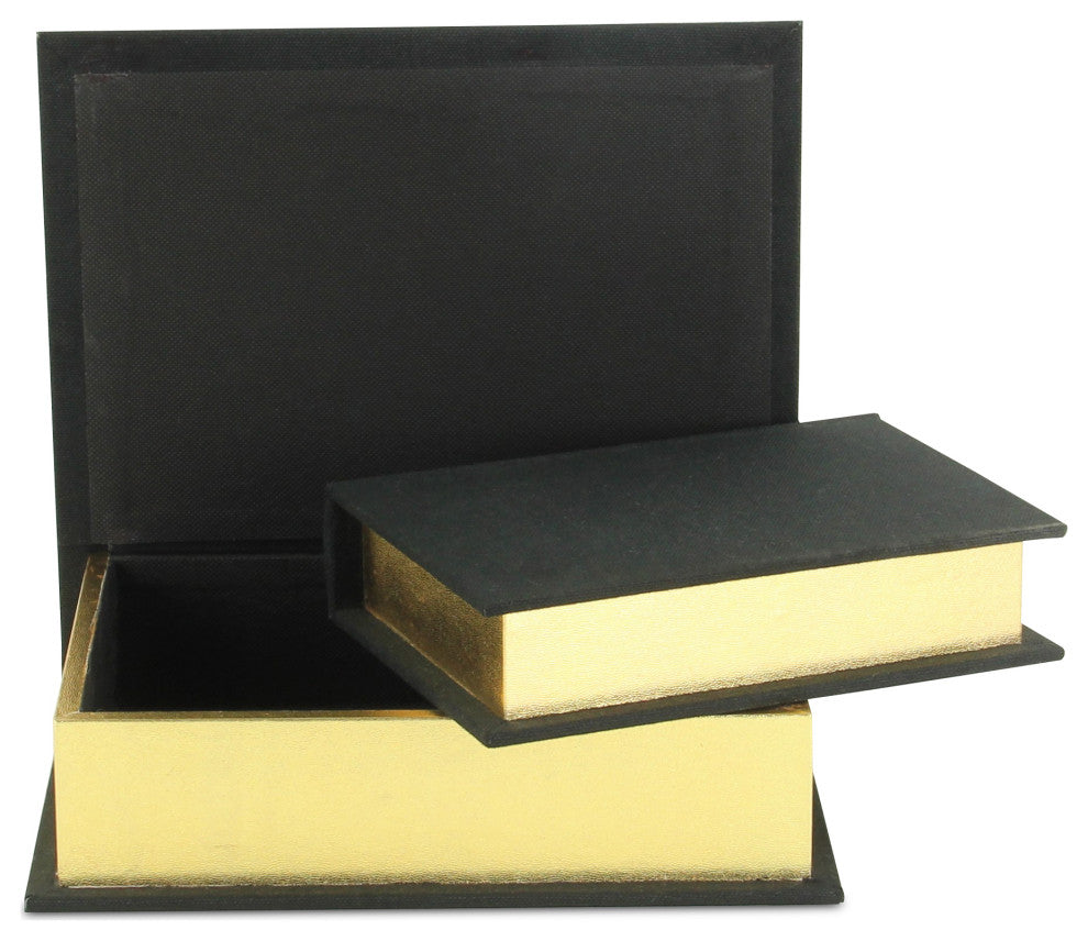 Canter Isle Black Linen Book Box Set