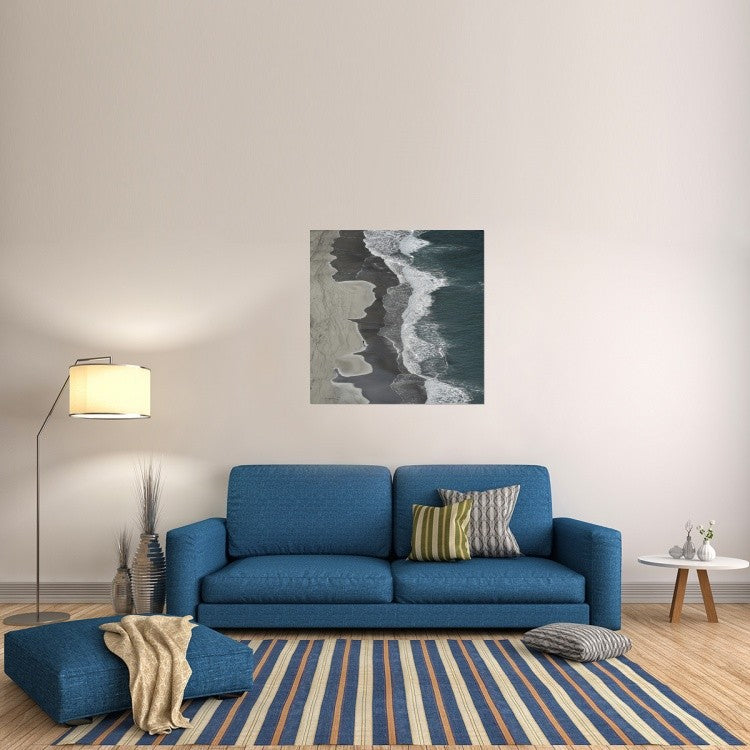 "Running Waves" Stretched Canvas Giclee by Lex Molenaar, 40x40"