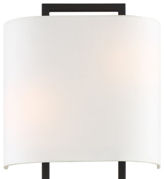 Fremont 2 Light Wall Mount, Black Forged