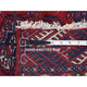 Red Old Turkeman Bokara Elephant Feet Medallions Hand Knotted Wool Rug 3'1"x5'4"