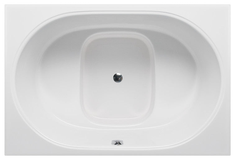 Malibu Honolua Rectangle Whirlpool Bathtub 60x40x22 White