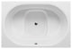 Malibu Honolua Rectangle Whirlpool Bathtub 60x40x22 White