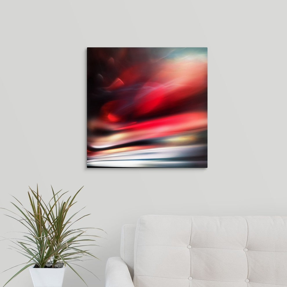 "Red" Wrapped Canvas Art Print, 20"x20"x1.5"