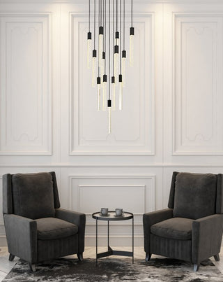 Wade 13-Light Pendant, Black