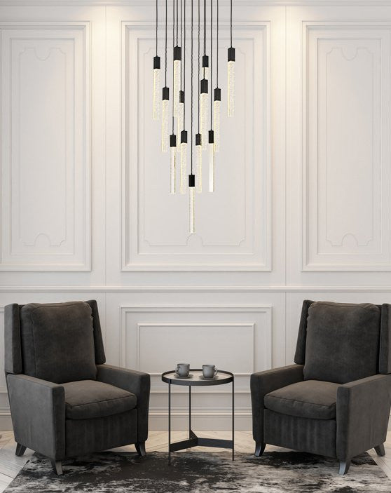 Wade 13-Light Pendant, Black