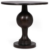 Joni Modern Handcrafted Aluminum Round Dining Table, Raw Bronze