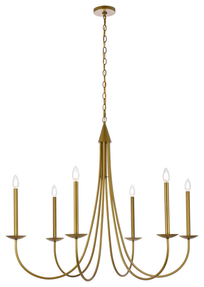 Chloe 42" Pendant, Brass