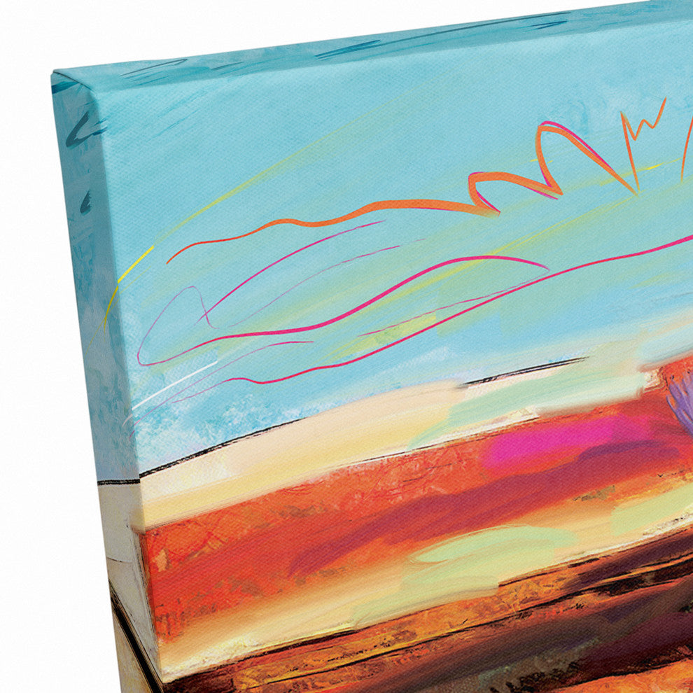 Painted Jazz Piano 20x20 Print on Canvas