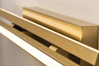 Indra 36" LED Vanity, Satin Brass