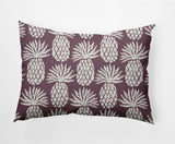 14x20" Pineapple Pattern Nautical Decorative Indoor Pillow, Dusty Purple