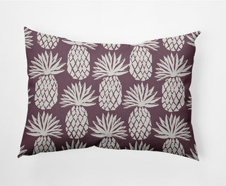 14x20" Pineapple Pattern Nautical Decorative Indoor Pillow, Dusty Purple