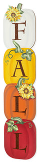 42"H Fall Wood Stacked Pumpkin Porch Decor