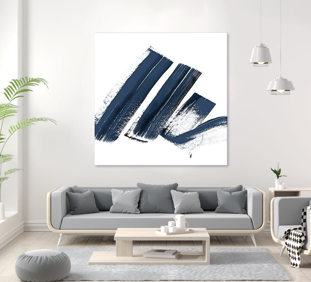New Navy Signs I - 72 x 72 by Patricia Pinto
