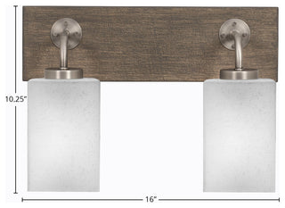 Oxbridge, Bath Bar Graphite & Painted Distressed Metal, 4" White Muslin