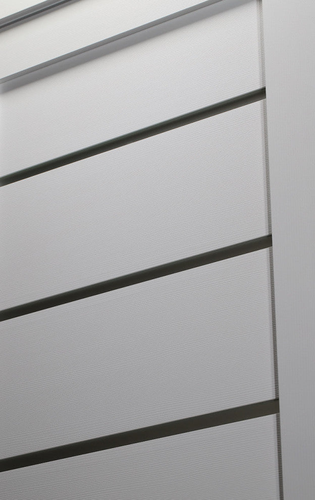 Alba Bianco Noble with Concealed Hinges, Tempered Frosted Glass, Solid Core, 30" X 80", Right-Hand