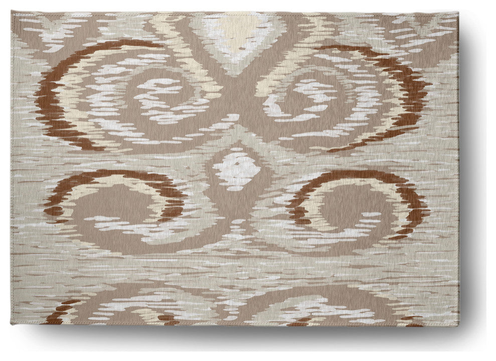 I-Cat Soft Chenille Area Rug, Taupe, 5'x7'