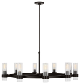 Geneva 8-Light Indoor Large Chandelier, Aged Iron