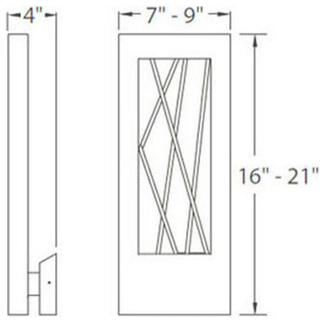 Modern Forms Twilight LED Wall Light, Bronze