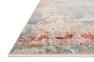 Gray Blue Rust Polyester Claire Area Rug by Loloi, 7'10"x10'2"