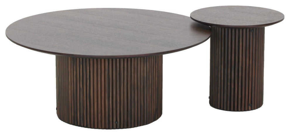 Modrest Lusk Modern Mid Century Coffee and End Table Set