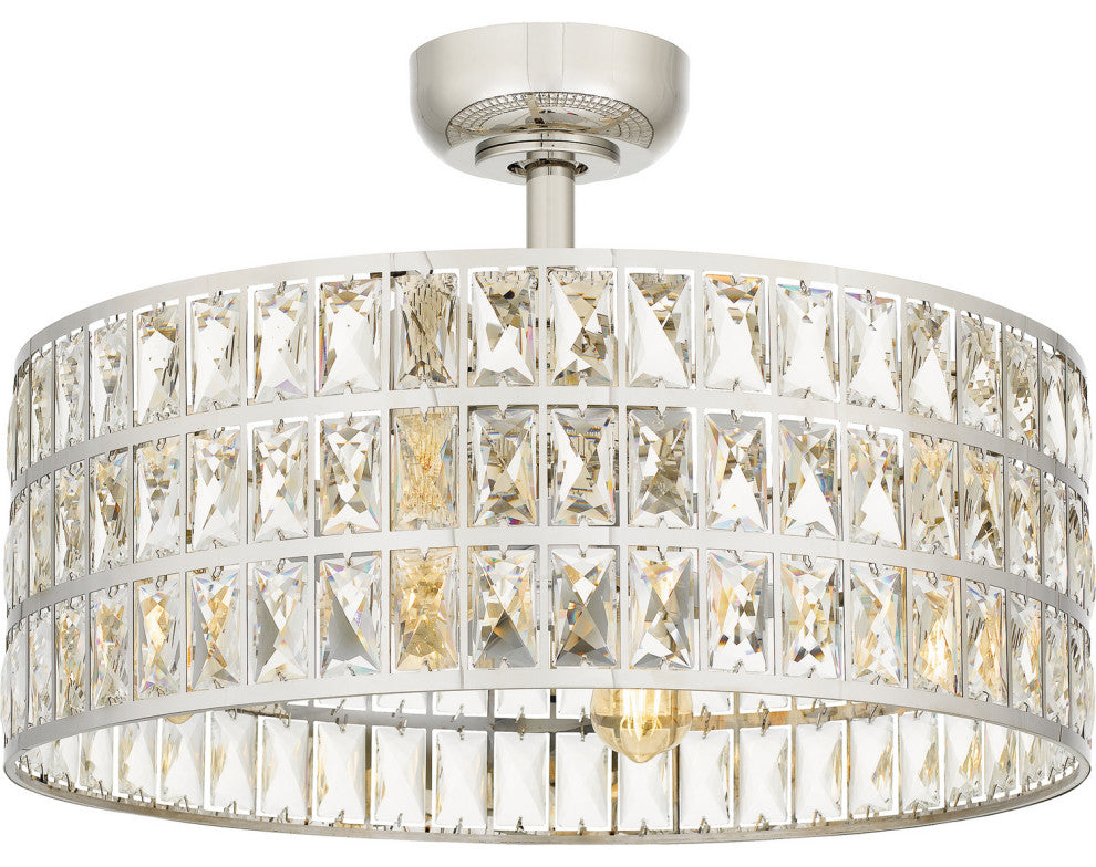 Quoizel QFA4046PK 4-Light Fandelier, Quoizel Fandelier