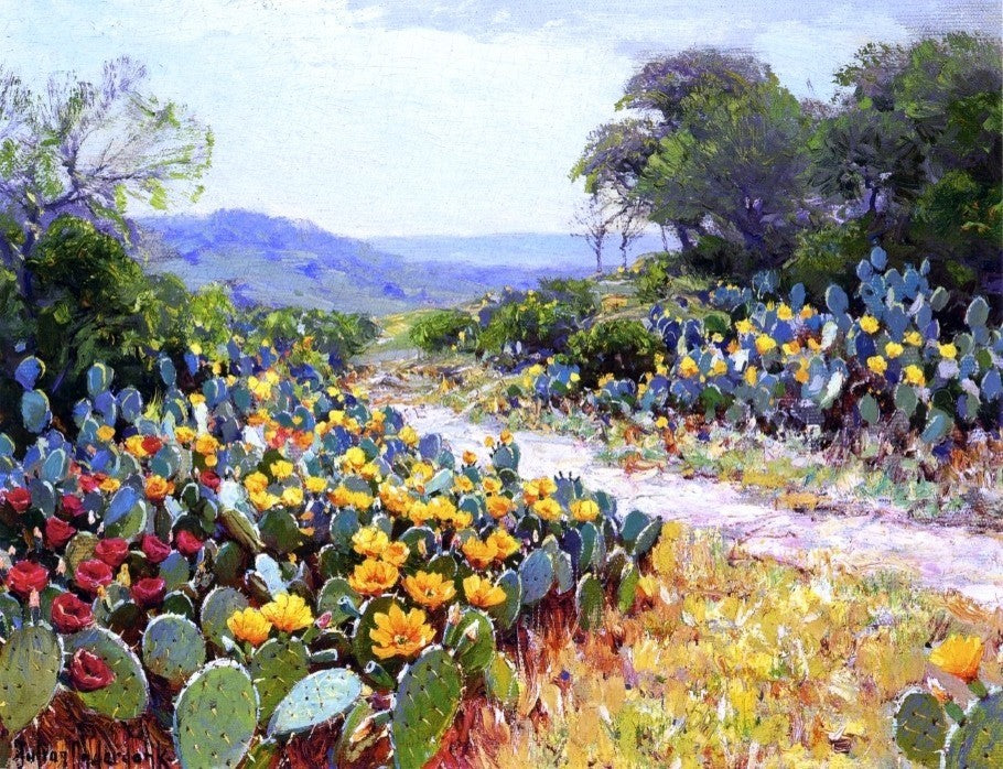 Julian Onderdonk Cactus in Bloom, 21"x28" Wall Decal Print