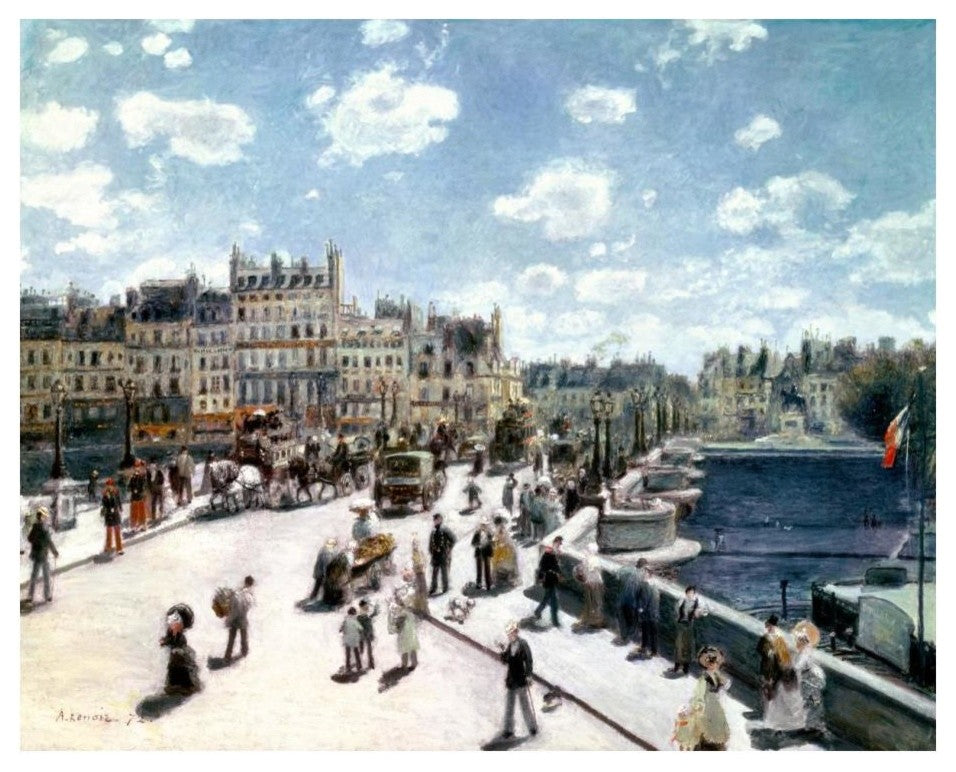 "Pont Neuf, Paris" Digital Paper Print by Pierre-Auguste Renoir, 24"x20"
