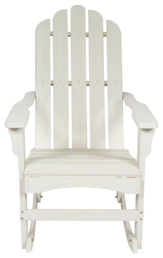 Shine Company Marina II Porch Rocker With Hydro-Tex Finish, Eggshell White