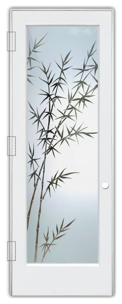 Interior Prehung Door or Interior Slab Door - Bamboo Forest - Primed - 28" x...