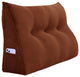 WOWMAX Wedge Pillow, Headboard Cushion Backrest Coffee, 39x20x8