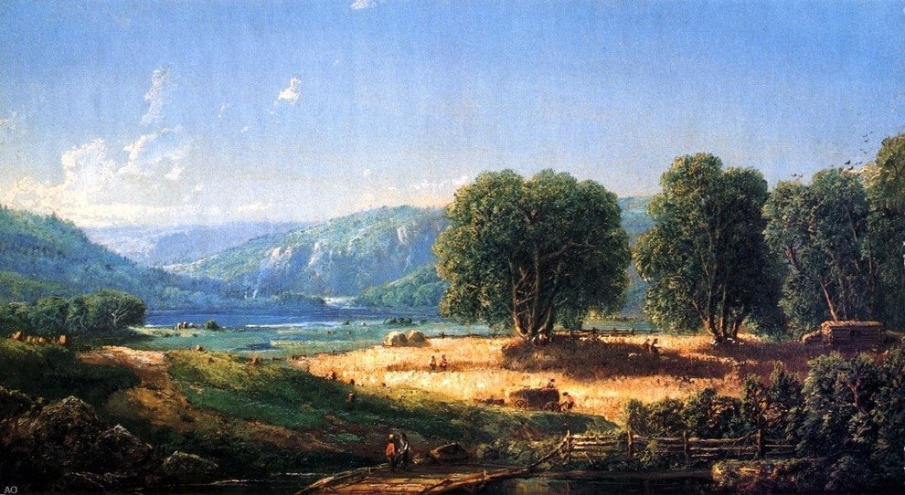 William Louis Sonntag Pastoral Landscape Wall Decal