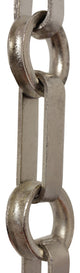 RCH Hardware Brass Rectangle Chandelier Chain, Polished Nickel, W30
