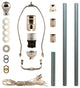 Royal Designs DIY Lamp Making Kit - Make, Refurbish, and Repair, Polished Nickel